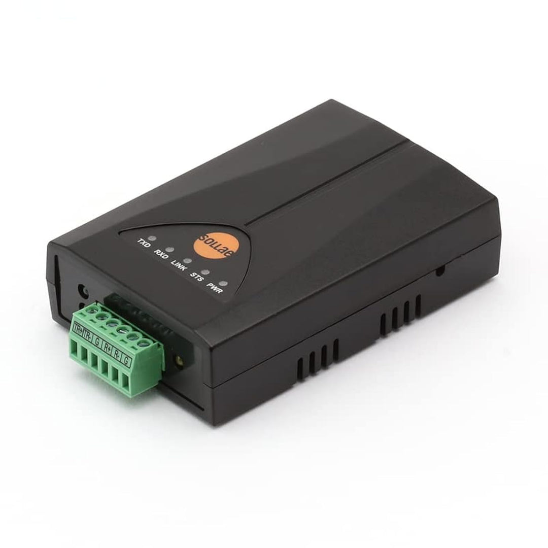 SOLLAE SYSTEMS Industrieller Seriell-zu-Ethernet-Konverter, RS422/RS485, TCP, UDP, Geräteserver, CSE
