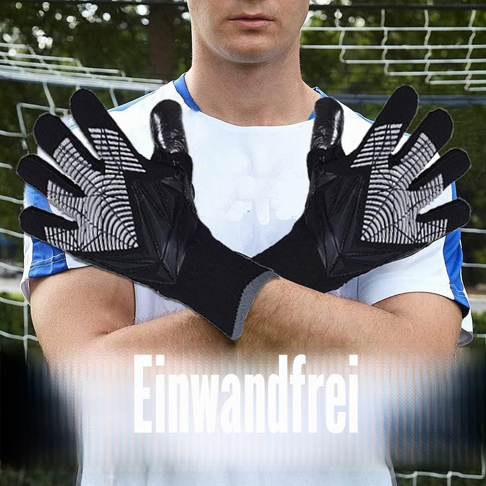 FASECKS Fussball-Torwarthandschuhe für Jugendliche - Kinder rutschfeste und atmungsaktive Handschuhe