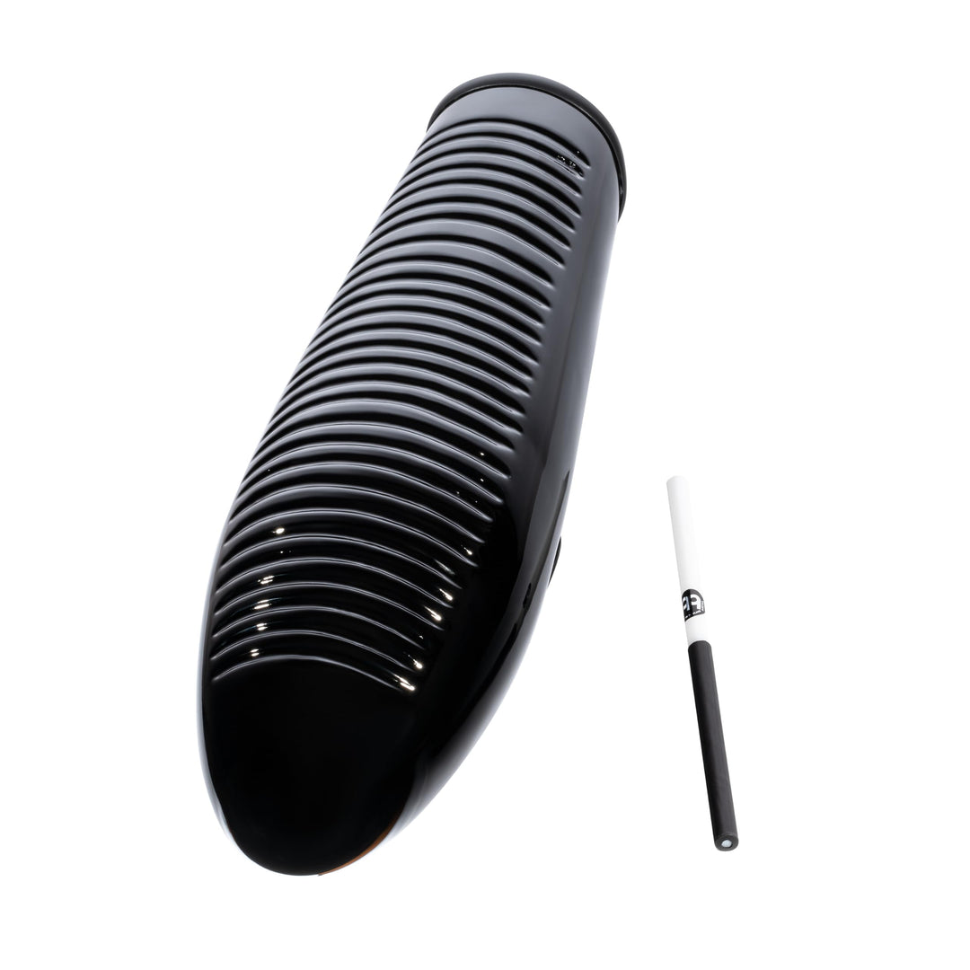 Meinl Percussion GU7BK Fiberglas Guiro, 38,5 cm Länge, schwarz