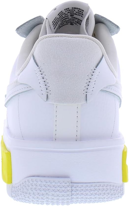 NIKE Damen Air Force 1 Sneaker 38.5 EU White Photon Dust Opti Yellow Summit White, 38.5 EU White Pho