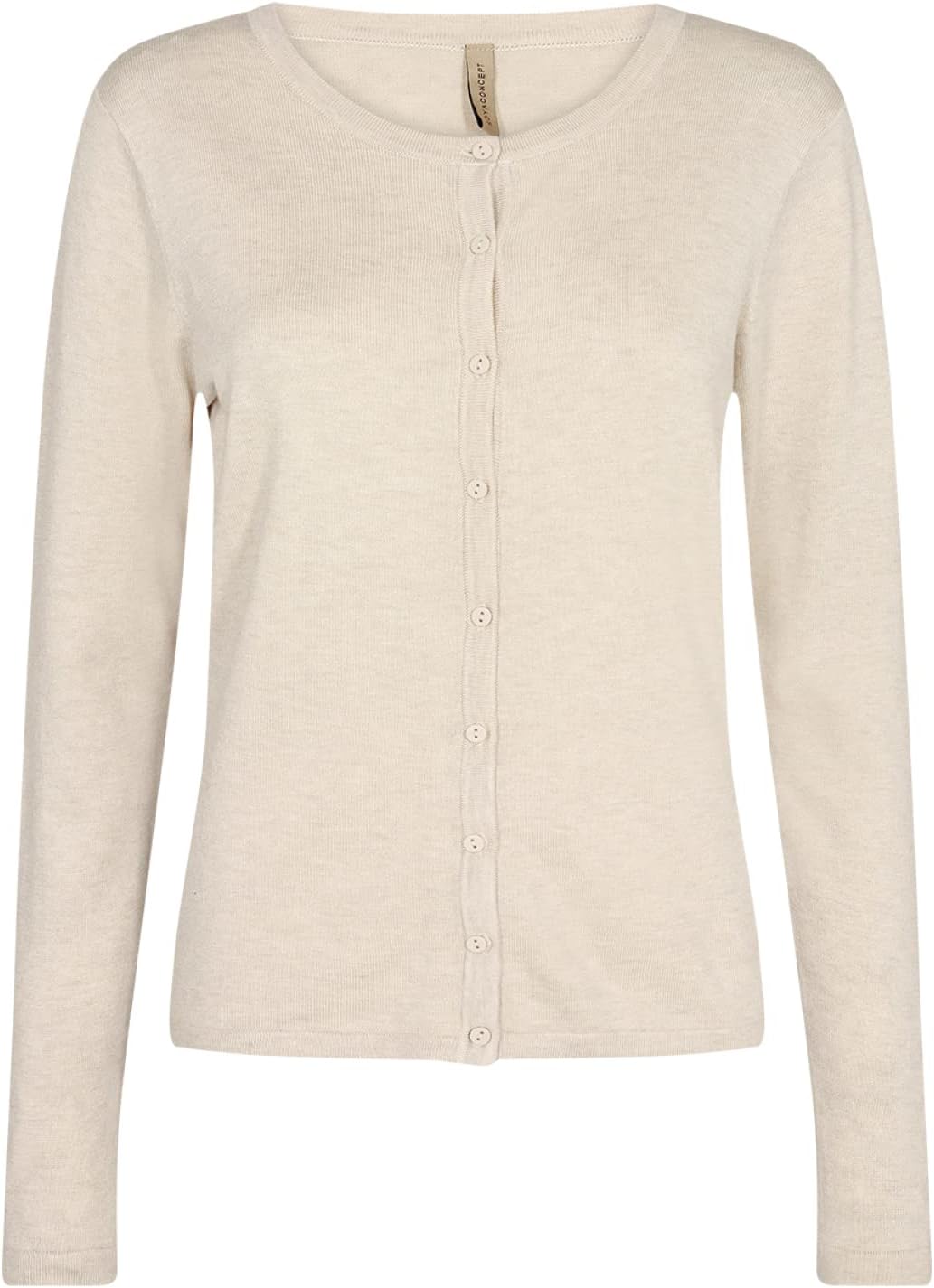 SOYACONCEPT Damen Strickjacke M Beige Melange, M Beige Melange