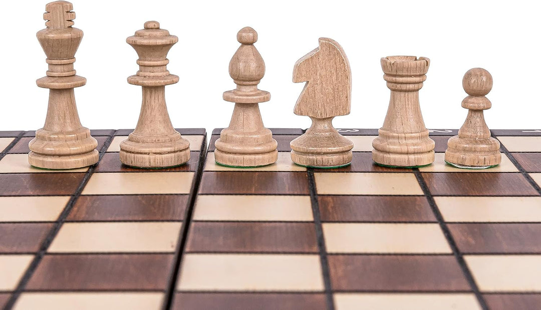 Square - Schach Schachspiel - MAGNETISCHE - Classic - Schachfiguren & Schachbrett aus Holz
