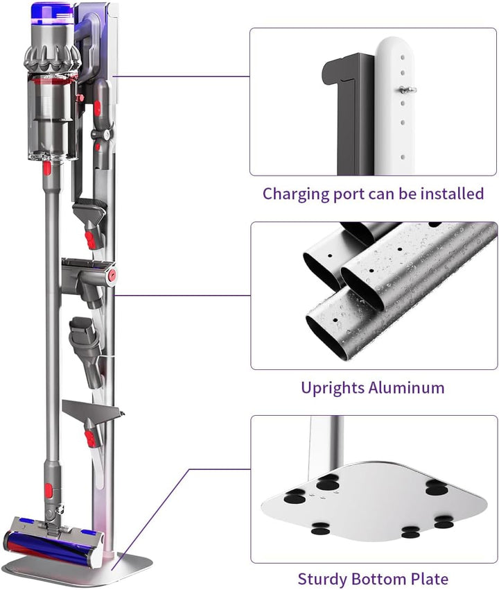YanBan Kippsicherer Aufbewahrungsständer für Staubsauger aus Metall, kompatibel mit Dyson G5/V7/V8/V