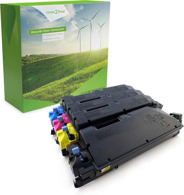 Green2Print Toner Toner-Set, 4 Kartuschen 1x 12000, 3X, 10000 Seiten passend für Kyocera ECOSYS M603