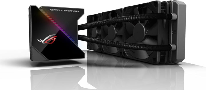 ASUS ROG Ryujin 360 All-in-One CPU-Wasserkühlung (1,77 Zoll OLED-Display, Aura Sync RGB, Noctua iPPC
