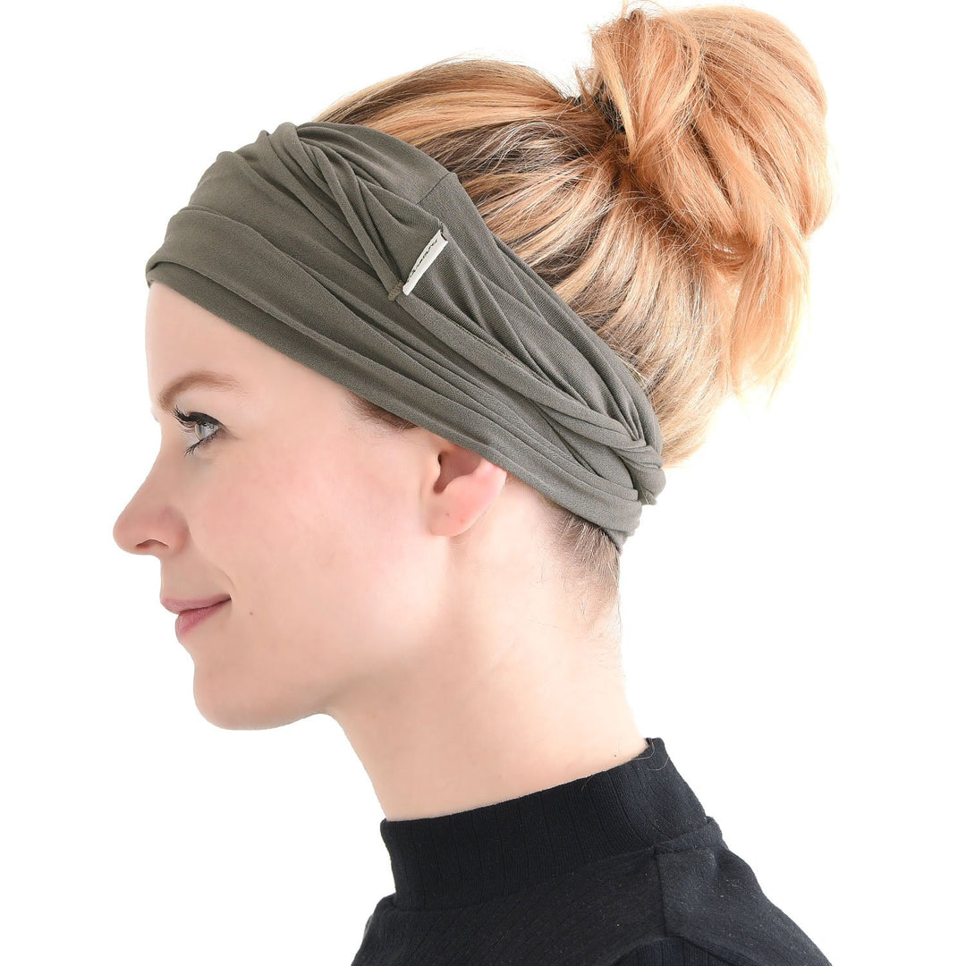 Dünnes Lauf Stirnband Sport Haarband Herren, Bandana Damen Sommer Japanische Mode Lang, Loop Tuch Zu