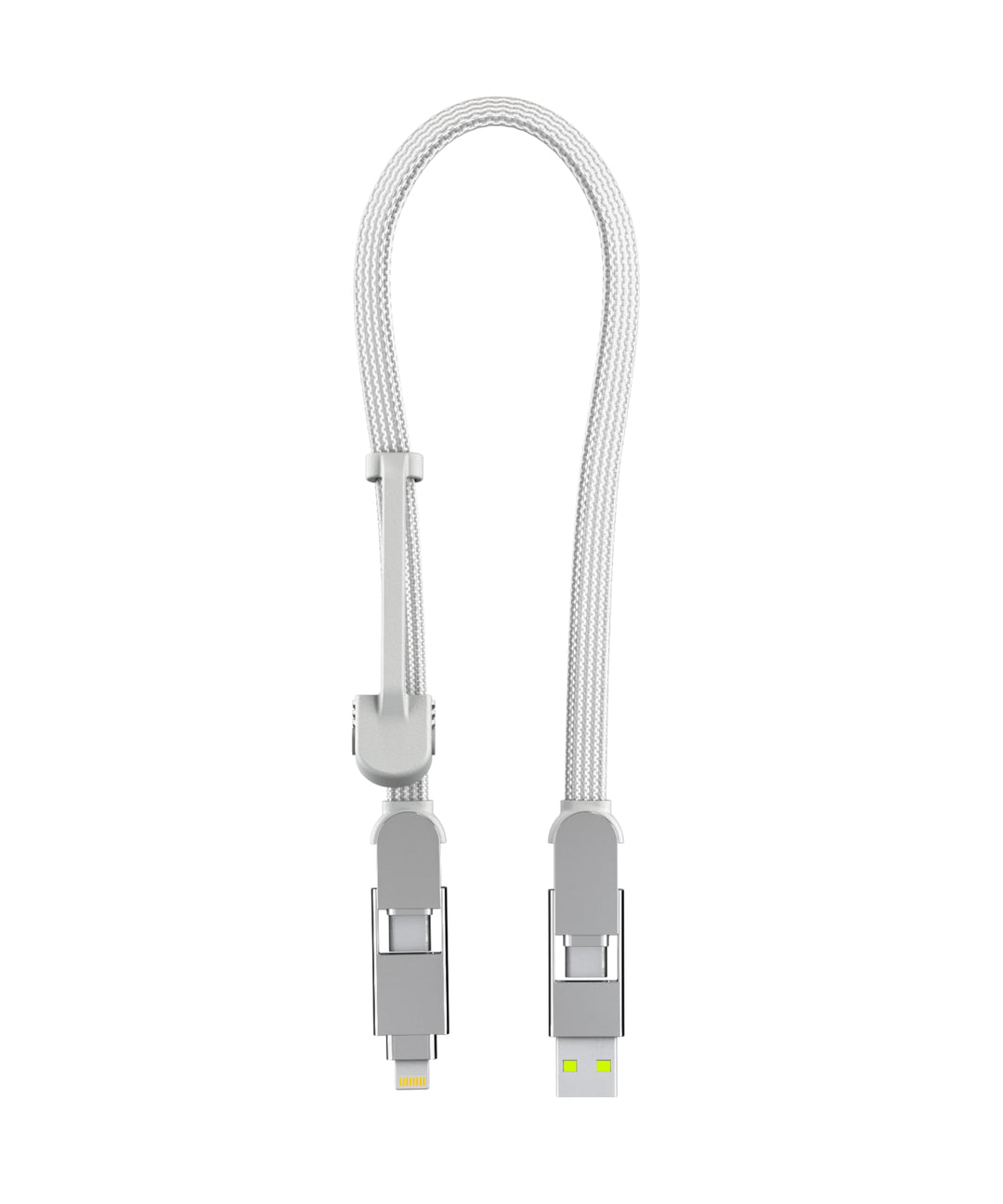 inCharge Rolling Square XL 30 cm - USB-C-Kabel, Universal-Smartphone-Kabel, Geschenk für Männer, 6-i