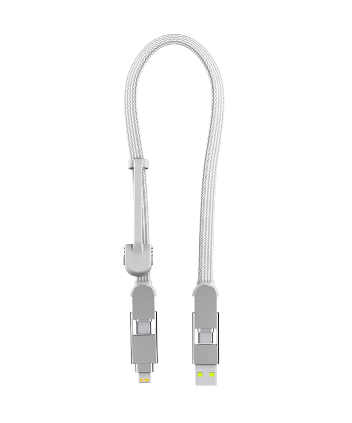 inCharge Rolling Square XL 30 cm - USB-C-Kabel, Universal-Smartphone-Kabel, Geschenk für Männer, 6-i
