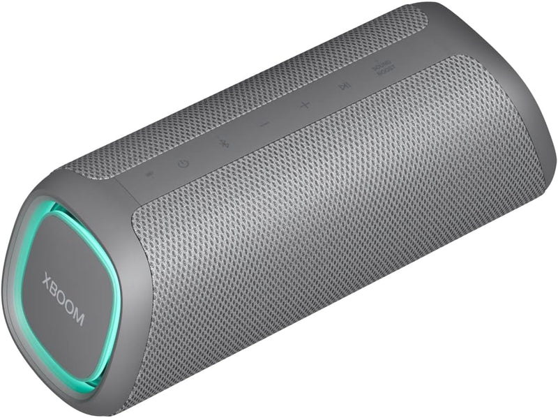 LG XBOOM Go DXG5, tragbarer Bluetooth-Lautsprecher (20 Watt, Google Assistant, Siri, Beleuchtung), G