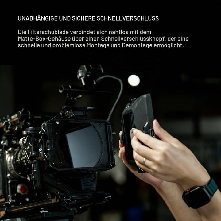 Tilta Mirage Pro Matte Box VND Kit Gegenlichtblende mit ND-Filter, 4x5,65"-Filterrahmen MB-T17-A VND
