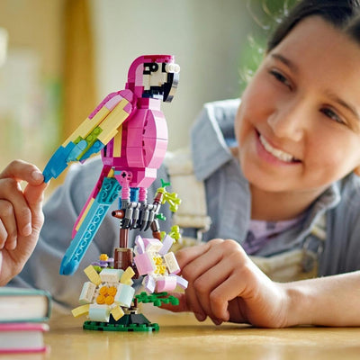 LEGO® Creator 31144 Exotischer pinkfarbener Papagei, Schwarz