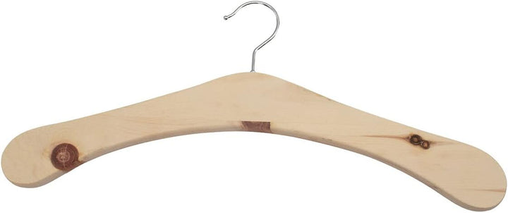 Kleiderbügel - Holzbügel aus massivem Zirbenholz - mit 360° drehbarem Haken - echte Handarbeit - Kle