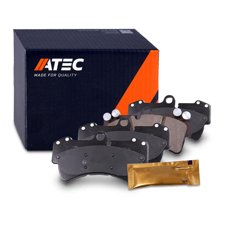 ATEC Germany Bremsbelagsatz Vorderachse, Bremsbeläge Bremsklötze vorne, 4 Stück, Kompatibel mit AUDI