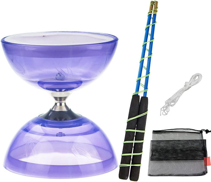 Diabolo Freiläufer mit kugellager Dreifache Lagerung Set, 4 Farben Dreifach Gelagertes Diabolo mit E