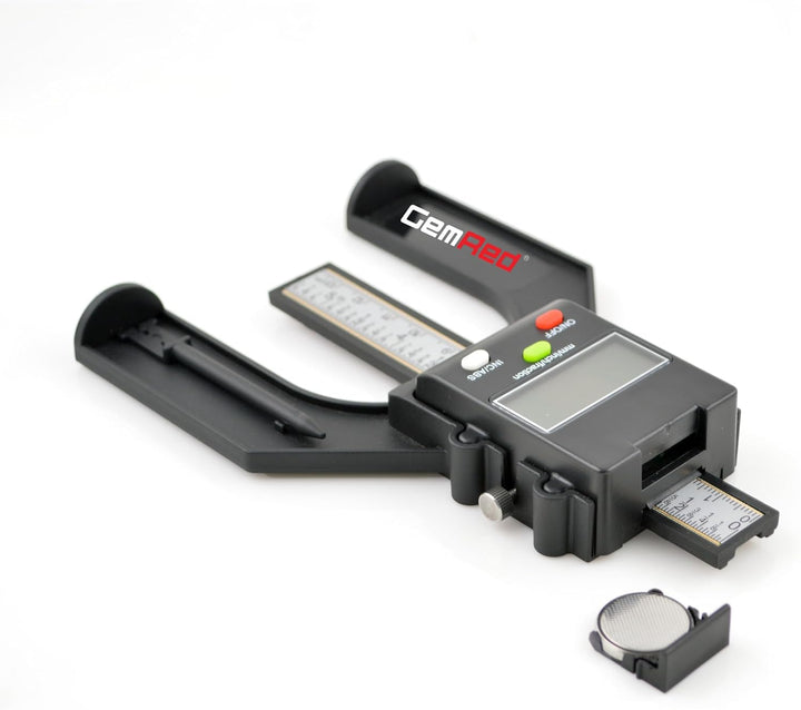 Digitaler Tiefenmesser, GemRed Höhenmesser Präzision 0-80 mm mit Magnetischen Füssen für Frästisch,
