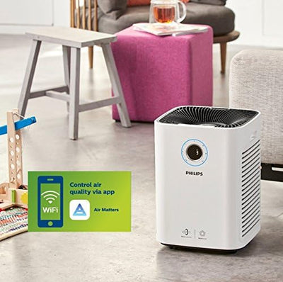 Philips Luftreiniger Connected AC5659/10 (für Allergiker, bis zu 130m², CADR 500m³/h, AeraSense Sens