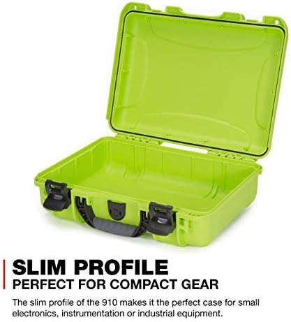 Nanuk 910 wasserdichter Hartschalenkoffer leer Lime Leer Etui, Lime Leer Einfarbig