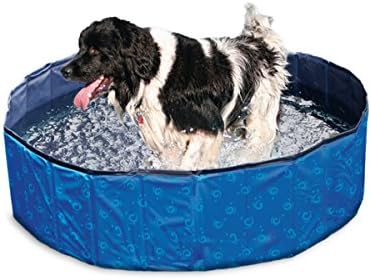 Karlie 521482 Doggy Pool H: 30 cm ø: 160 cm blau Blau L: 160 cm B: 160 cm H: 30 cm, Blau L: 160 cm B