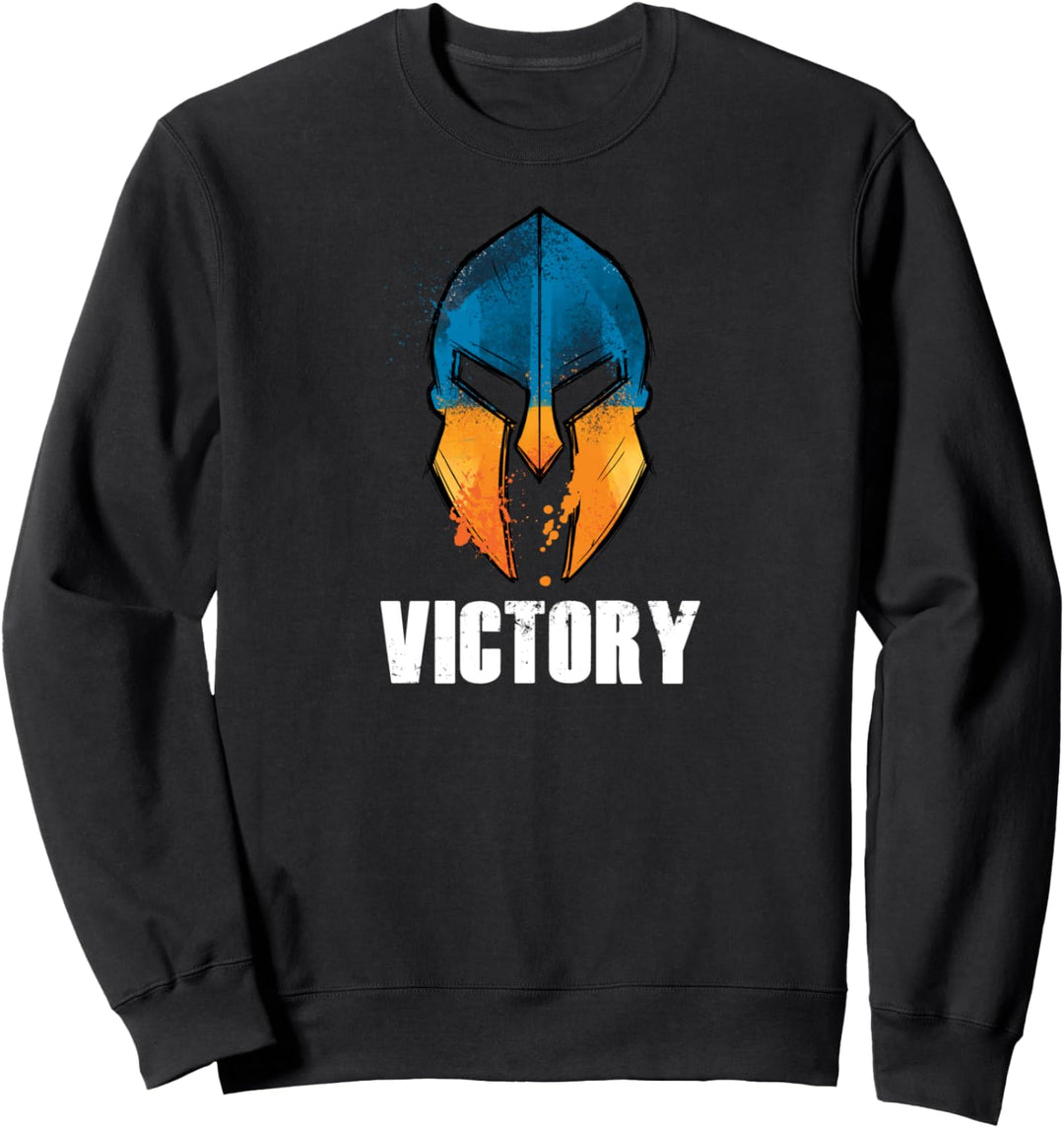 Victory Ritterhelm Ukrainische Flagge Ukraine Sweatshirt