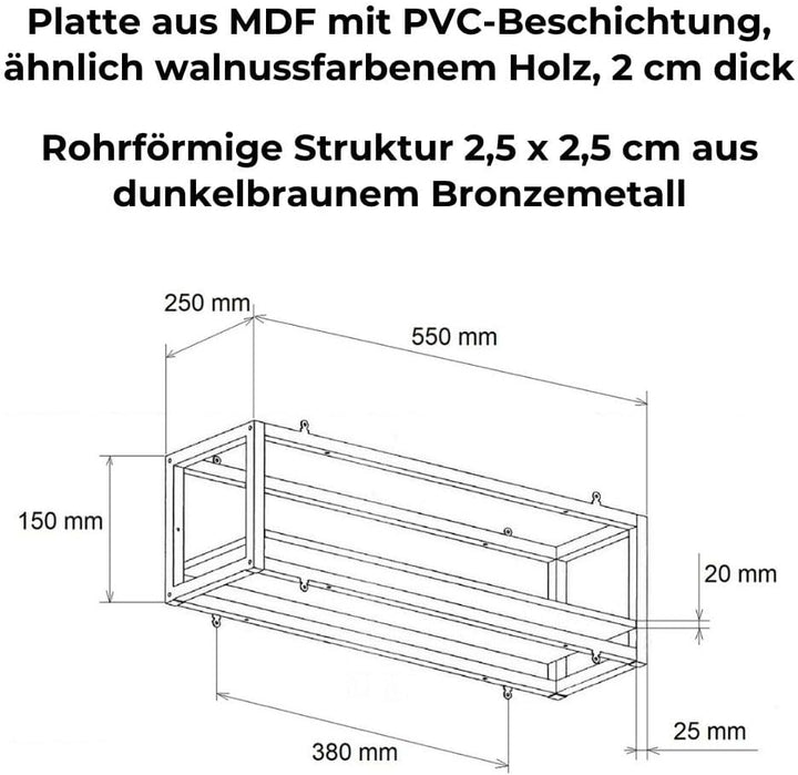 yelloo FLOWERS Hängendes Deckenregal mit Blumenketten für vertikale Garten Getränkehalter Flaschen B