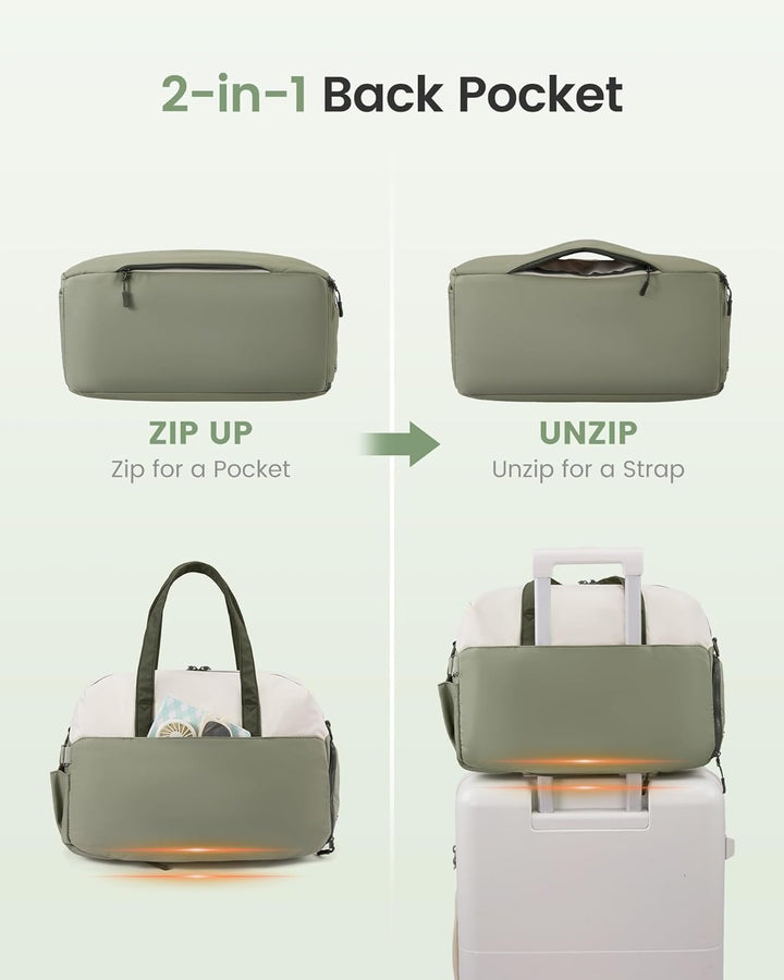 LOVEVOOK Sporttasche Reisetasche Klein Damen, Leichte Puffer Weekender Travel Bag Kliniktasche Gebur