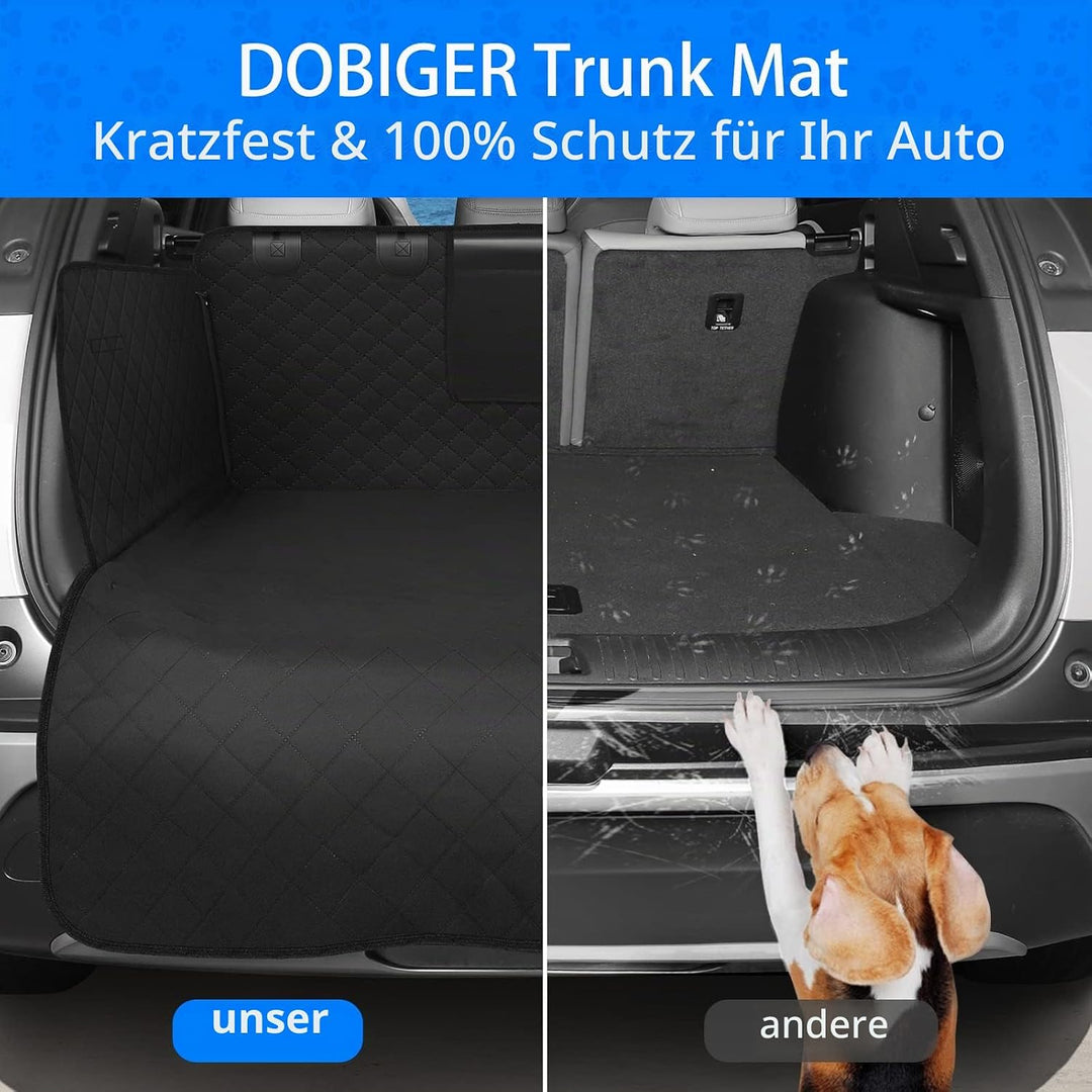DOBIGER Kofferraumschutz Hund, Kofferraum Schutzmatte Hund Kleinwagen Wasserabweisend, Universal Kof