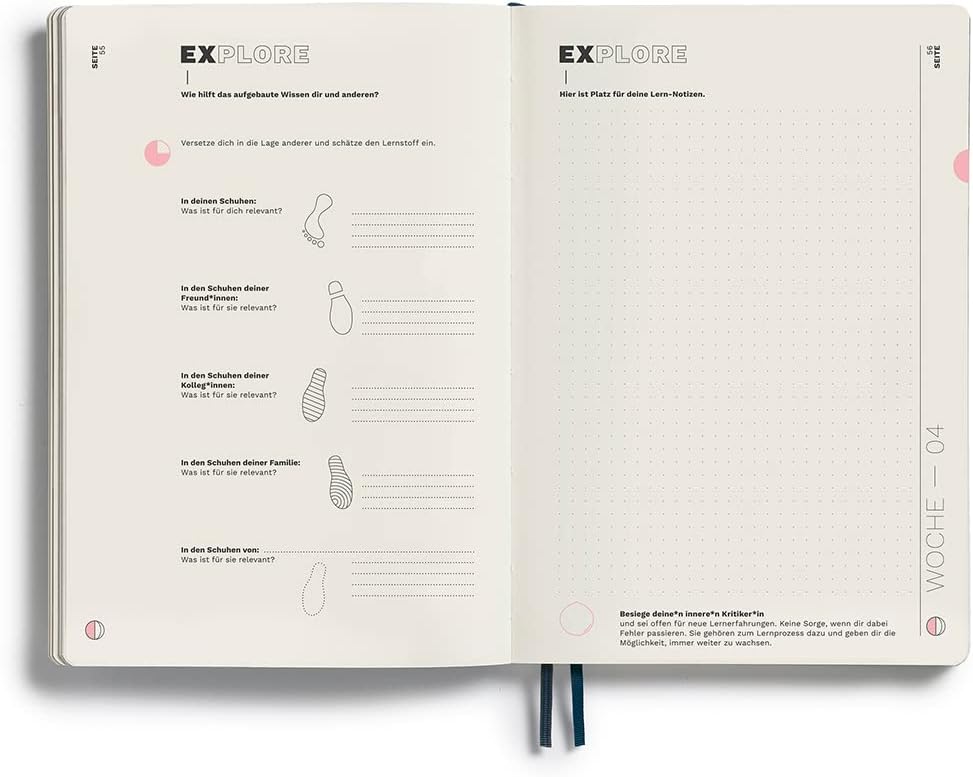 LEUCHTTURM1917 367496 Learning Journal Composition (B5), Flexcover, Schwarz, Deutsch Deutsch Schwarz