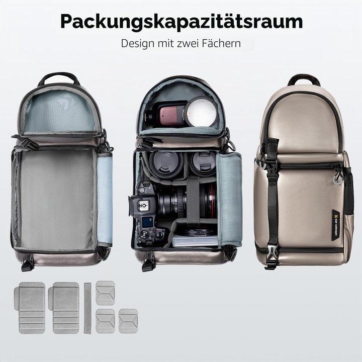 K&amp;F CONCEPT Kamera-Umhängetasche, Wasserdichte Kameratasche, Fotografie tägliche Reise Camera Bag,Ta