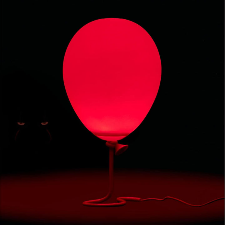 Stephen King Es Tischlampe Luftballon aus Kunststoff, leuchtet in rot.