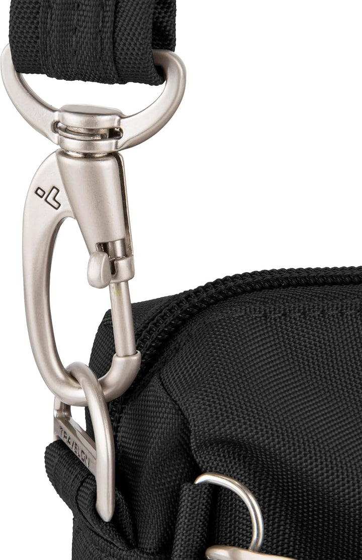 Travelon Uni Anti-Theft Classic Small East/West Crossbody Umhängetasche, 10.5 x 8 x 2.5 Schwarz