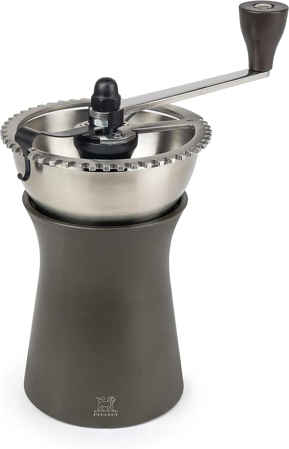 Peugeot Kaffeemühle Kronos 19 cm Schokolade I Hochwertige Kaffeemühle manuell aus robustem Edelstahl