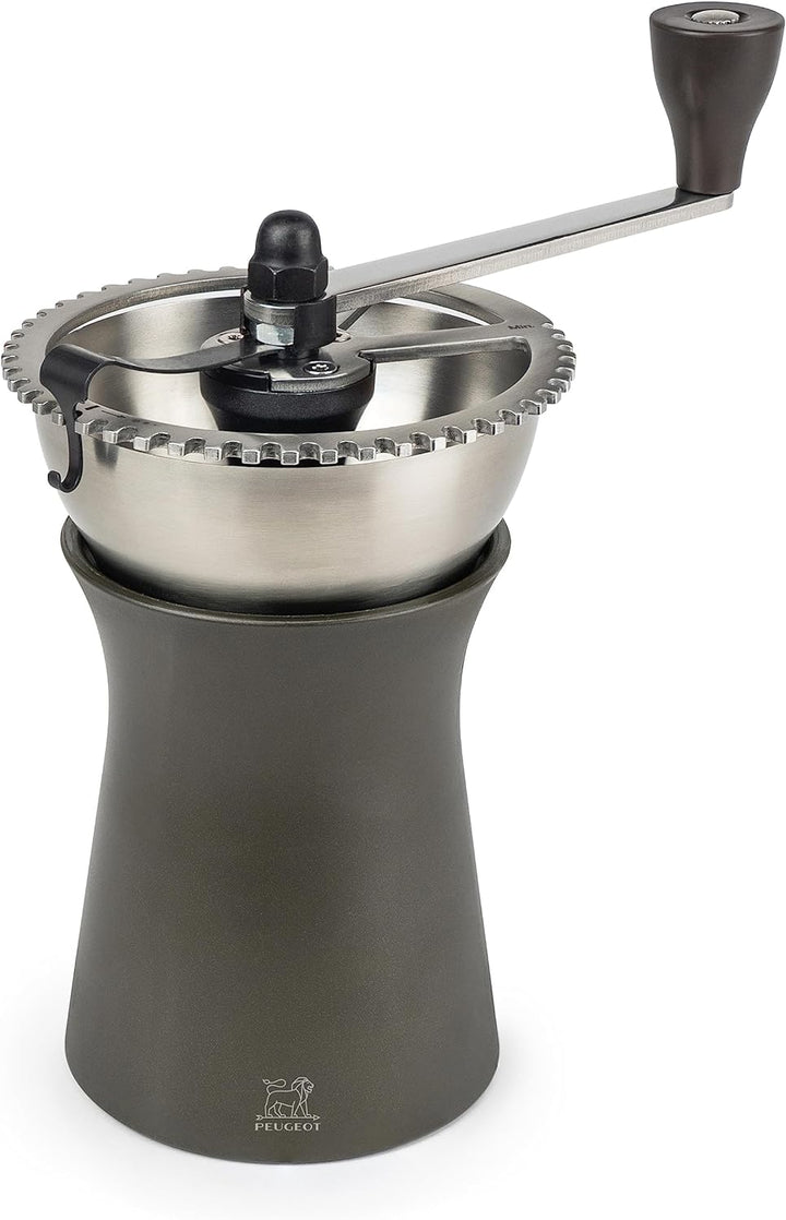 Peugeot Kaffeemühle Kronos 19 cm Schokolade I Hochwertige Kaffeemühle manuell aus robustem Edelstahl