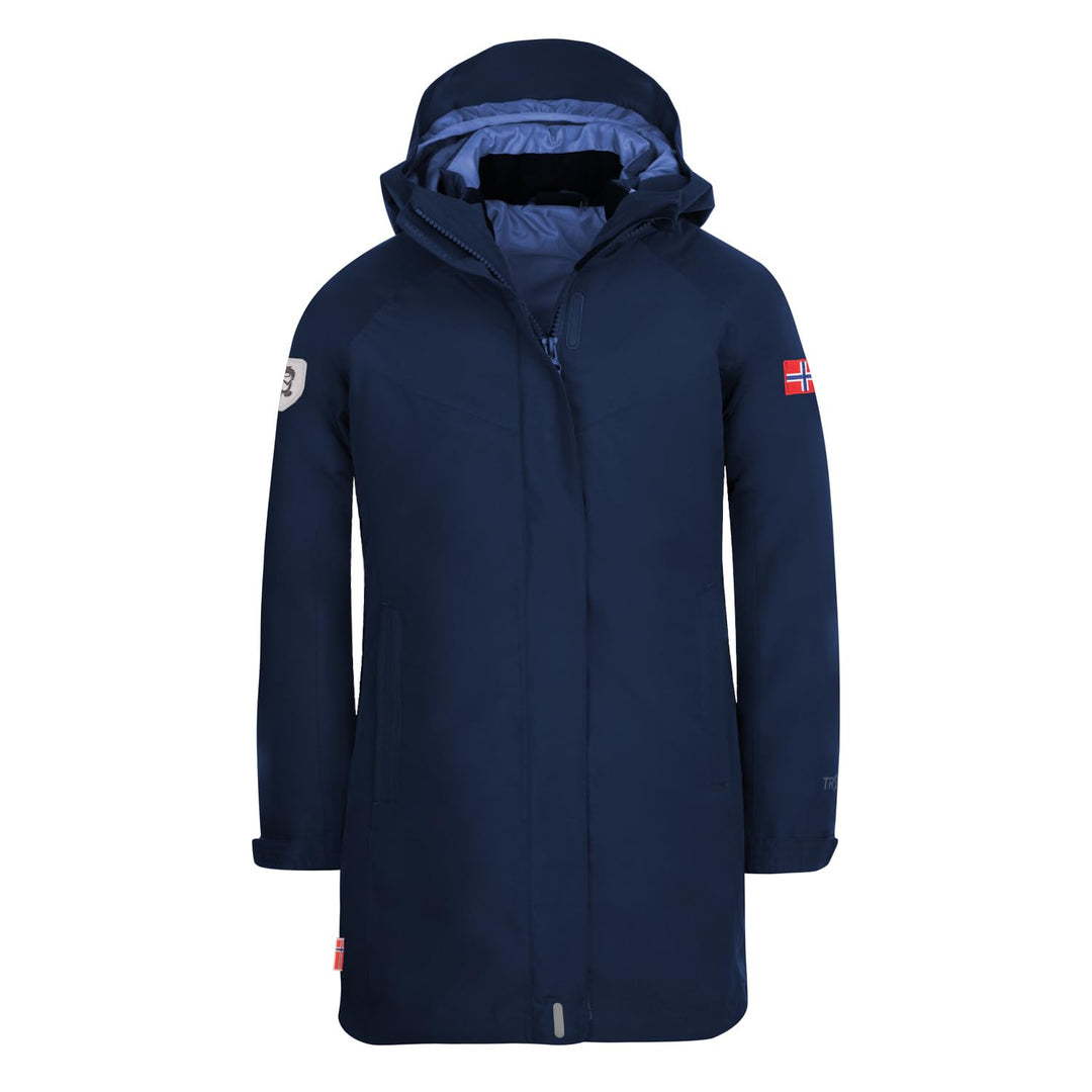 Trollkids Girls Senja 3in1 Coat Navy/Dusty Blue 104, Navy/Dusty Blue 104