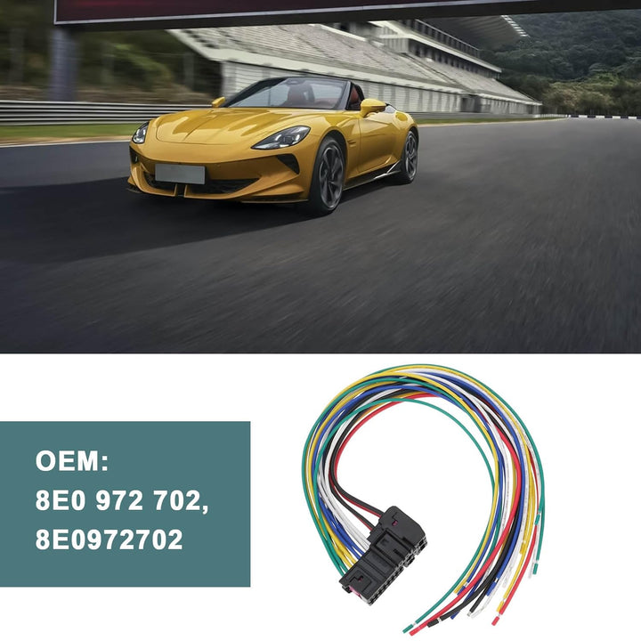 Auto Vordertür Links Rechts Kabelbaum Reparatursatz 8E0972702 Kompatibel mit Audi A3 (8P1) Sportback