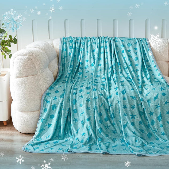 WONGS BEDDING Kühldecke Sommerdecke - mit Japanische Arc-Chill Q-Max 0,43 Kühlfasern, 2 in 1 Selbstk