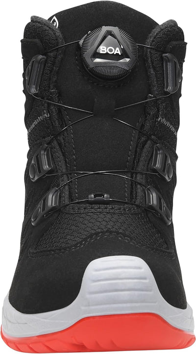 ELTEN Kinderschuhe Outdoor Maddox Kids BOA Black-red Mid Wintermodell für Mädchen und Jungen 36 EU S