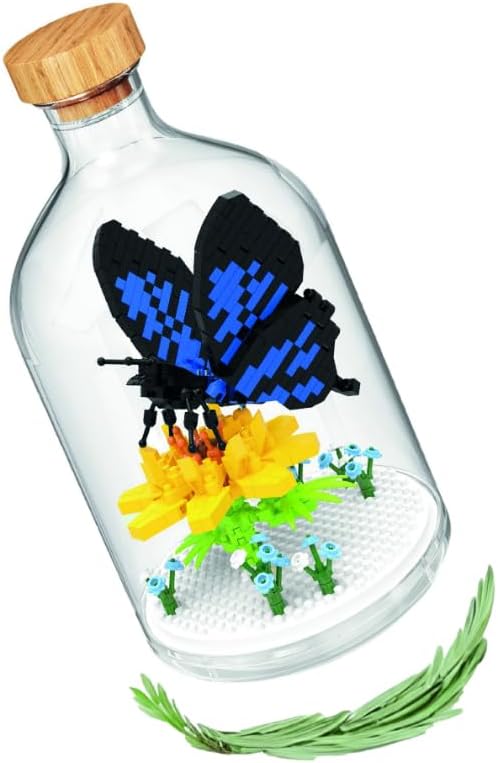 Bausatz mit Miniaturblöcken zum BAU von Insekten und kleinen Tieren. Inklusive Methacrylat-Flasche z