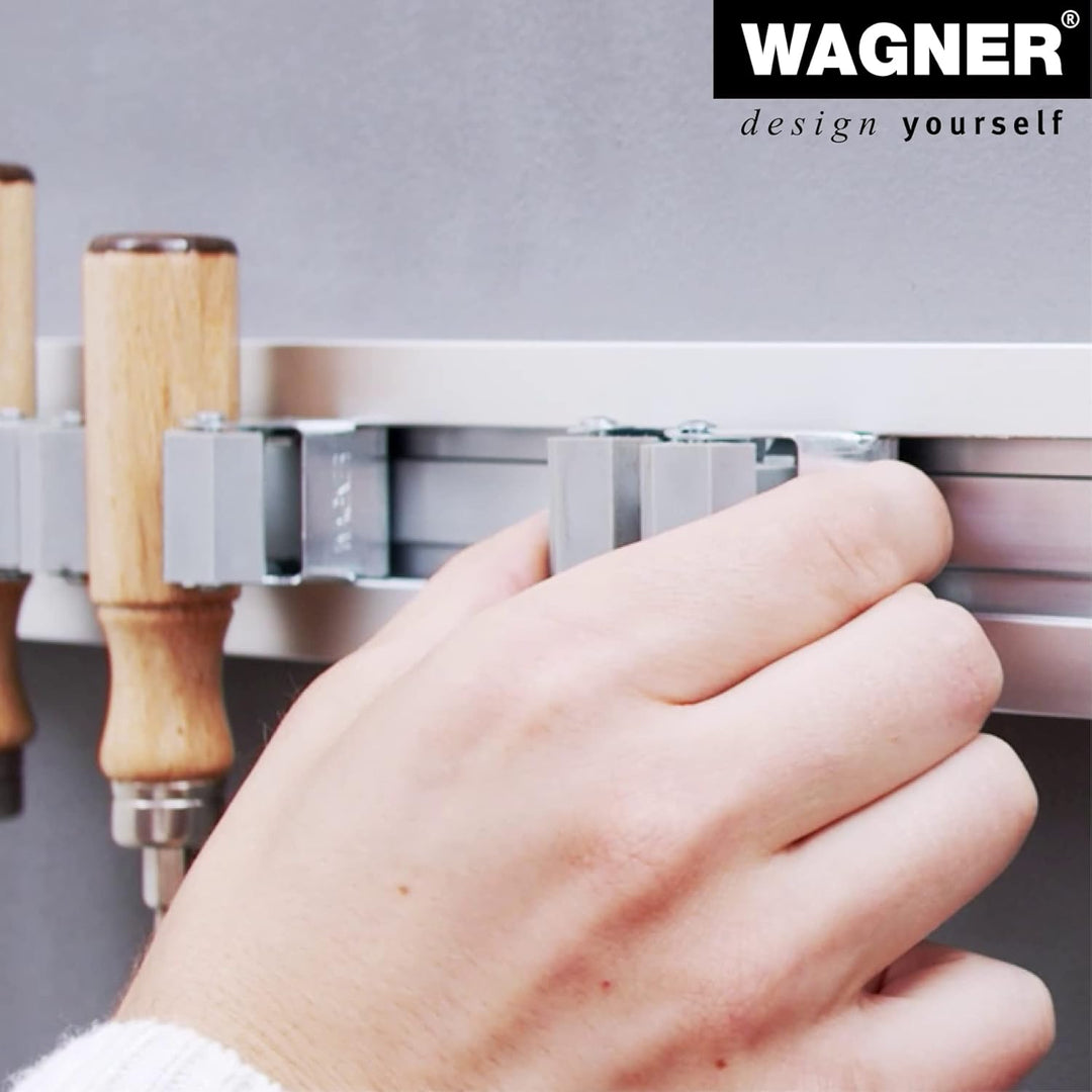 WAGNER - hooks4tools - Gerätehalter SCHLAUCH/KABEL - 127 x 103 x 245 mm, Stahl beschichtet Ral 9006,
