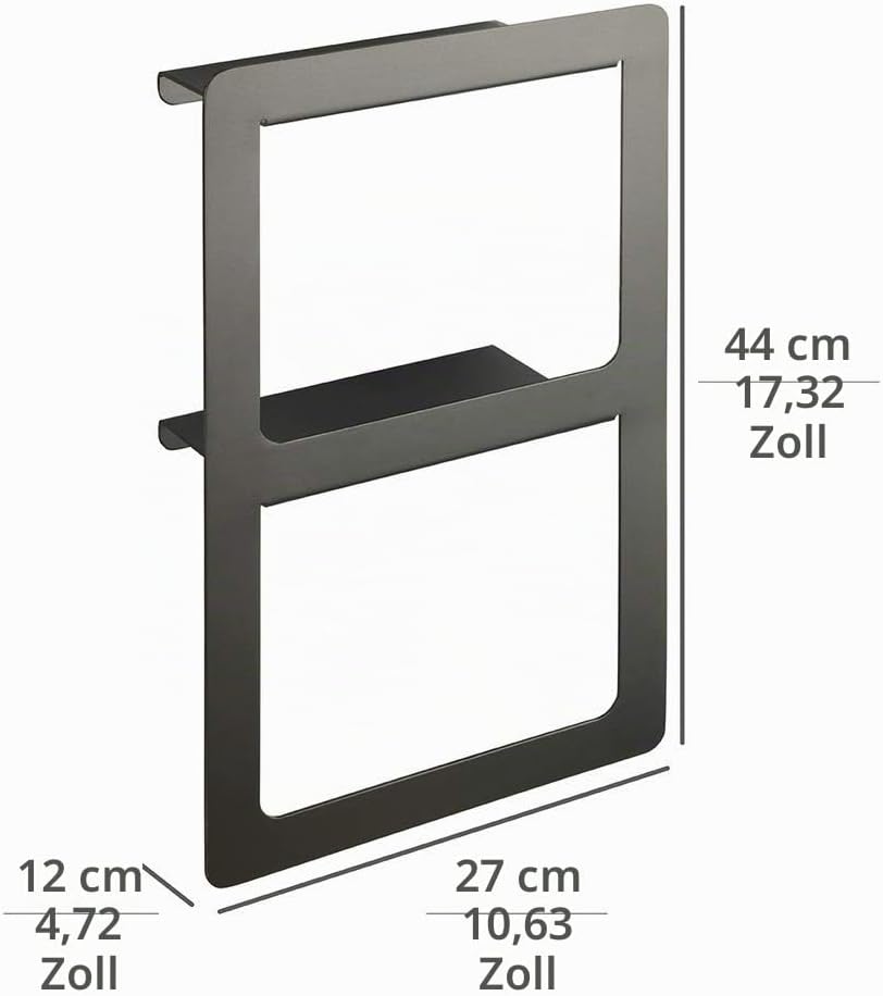 WENKO Handtuchhalter Duo Montella, inkl. Schraubmaterial für Wandmontage, Aluminium, rostfrei, 27x44