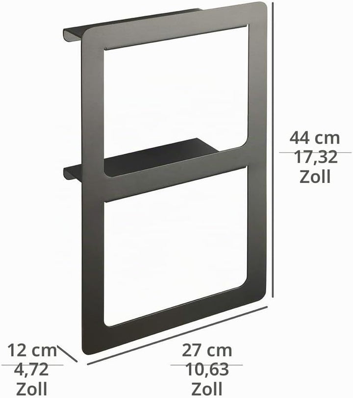 WENKO Handtuchhalter Duo Montella, inkl. Schraubmaterial für Wandmontage, Aluminium, rostfrei, 27x44