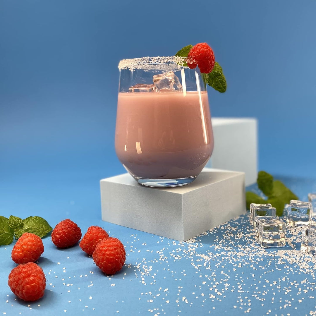 KIAPPO Set mit 12 Gläsern mit Fassungsvermögen 400 ml für Wasser und kalte Getränke modernes und min