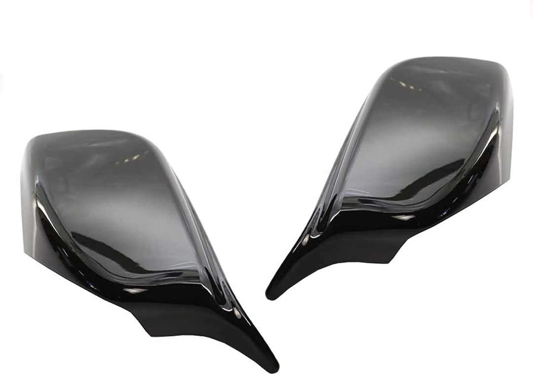 GSRECY Seitenspiegel-Abdeckkappen im M-Stil, glänzend, schwarz, Ersatz für 5er-Serie E60 E61 E63 E64