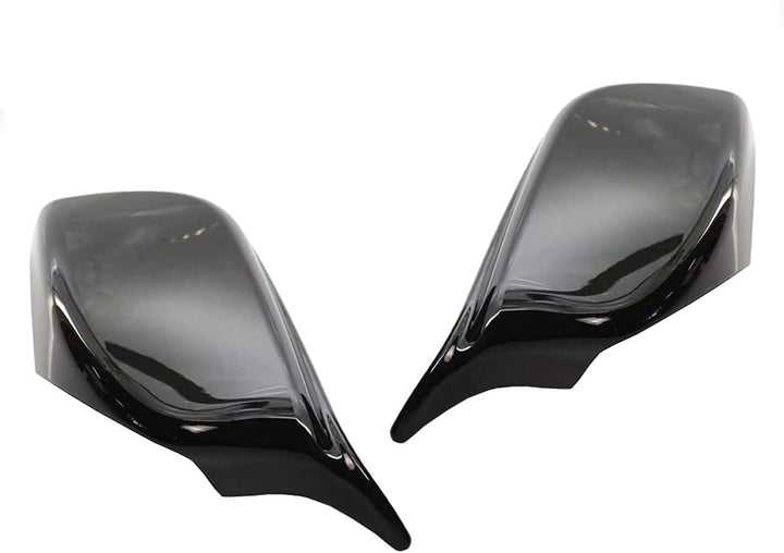 GSRECY Seitenspiegel-Abdeckkappen im M-Stil, glänzend, schwarz, Ersatz für 5er-Serie E60 E61 E63 E64