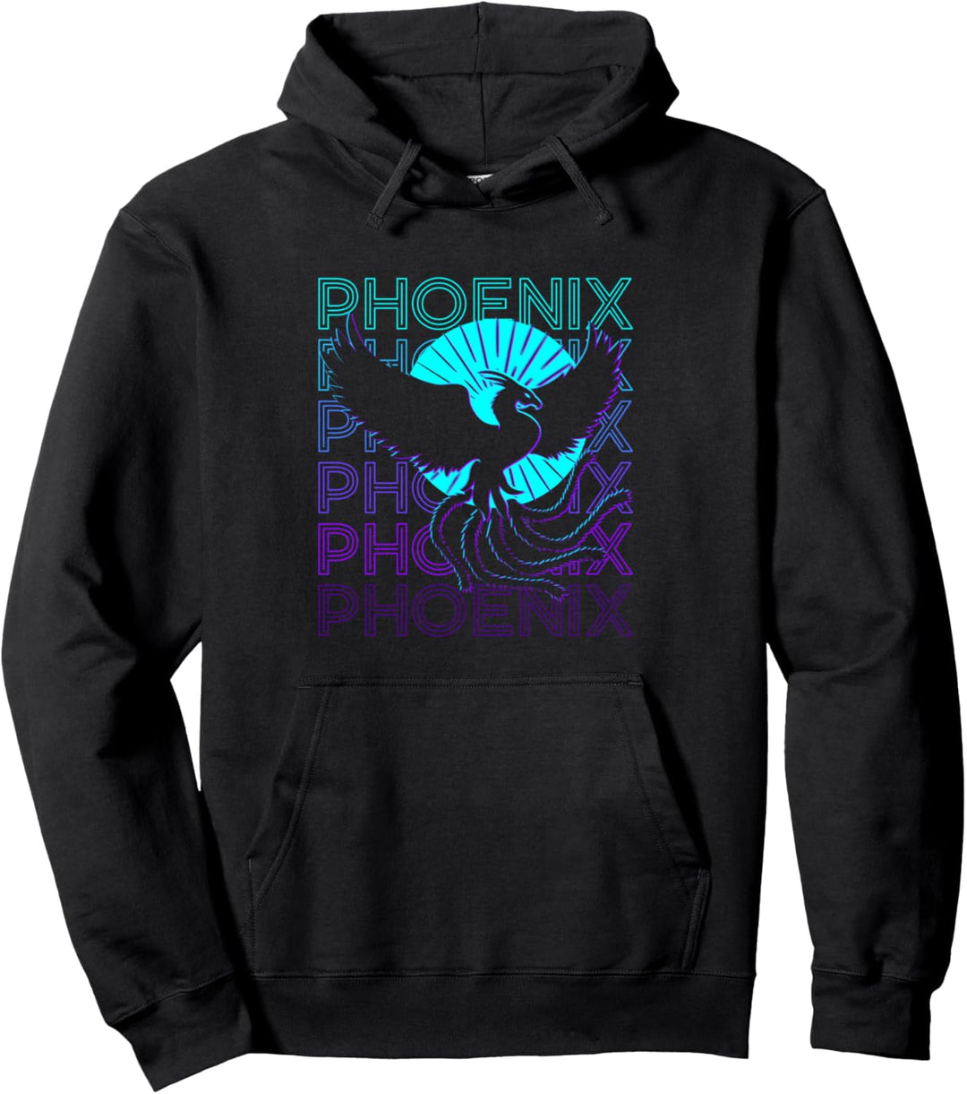 Phoenix Retro Pullover Hoodie