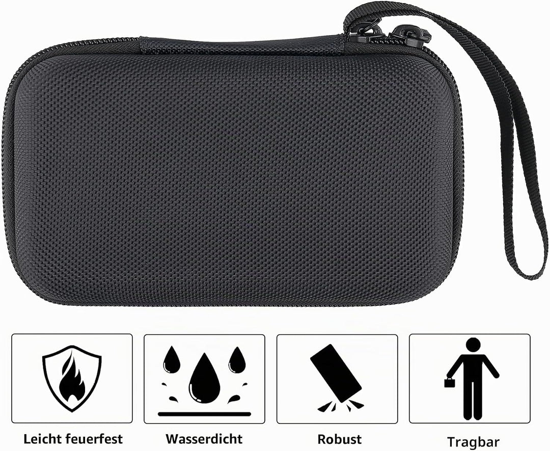 co2CREA Hart Reise Schutz Hülle Etui Tasche für Zoom R4 MultiTrak mobiler 4-Spur-Recorder, Nur Hülle