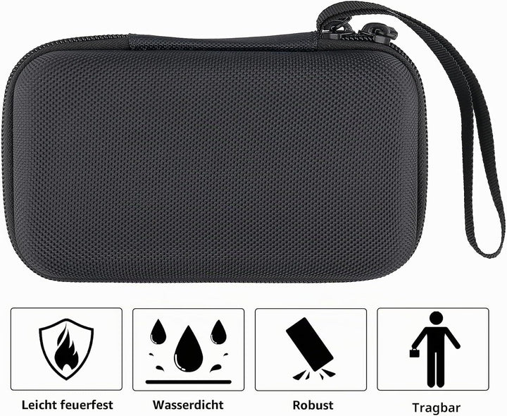 co2CREA Hart Reise Schutz Hülle Etui Tasche für Zoom R4 MultiTrak mobiler 4-Spur-Recorder, Nur Hülle