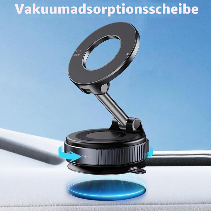 Vakuum Magnetische Handyhalterung fürs Auto, 2025 Vmag-S1, Saugnapf-Handyhalterung 360° drehbar, kla