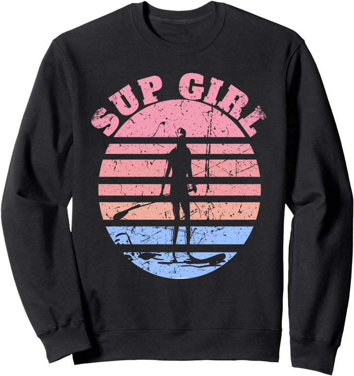 Sup Girl Stand Up Paddling Sup Damen Sweatshirt