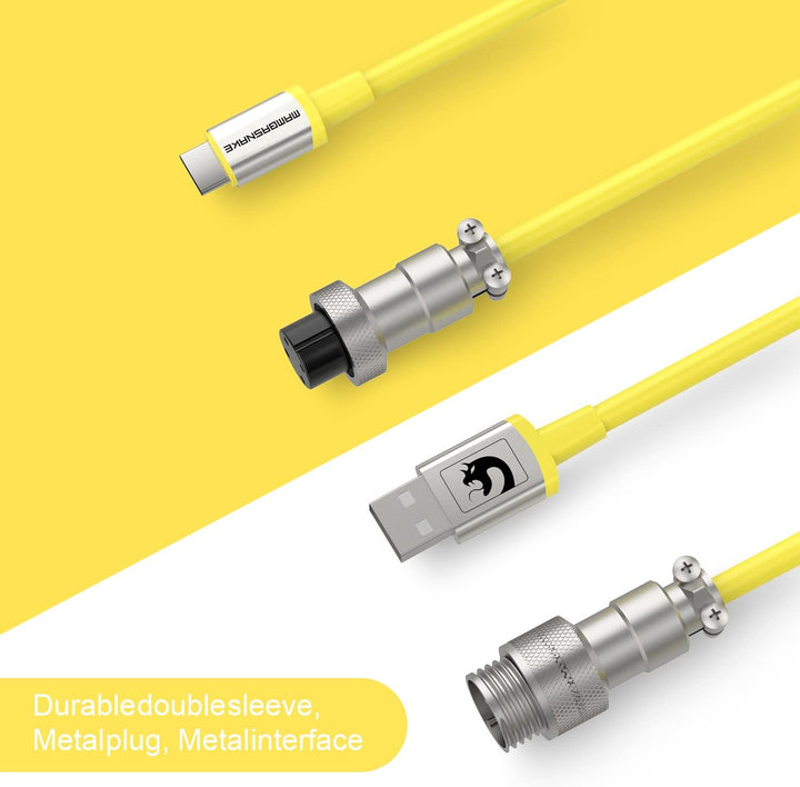 XINMENG X MAMBASNAKE C01 Spiral-Tastaturkabel, Typ-C auf USB-A HyperSpeed-Leitung mit 8KHz-Rücklaufr