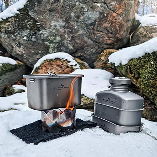 iBasingo Titan Feldflasche Camping Kochgeschirr Becher Militär Wasserflasche Outdoor Kantine Tassen